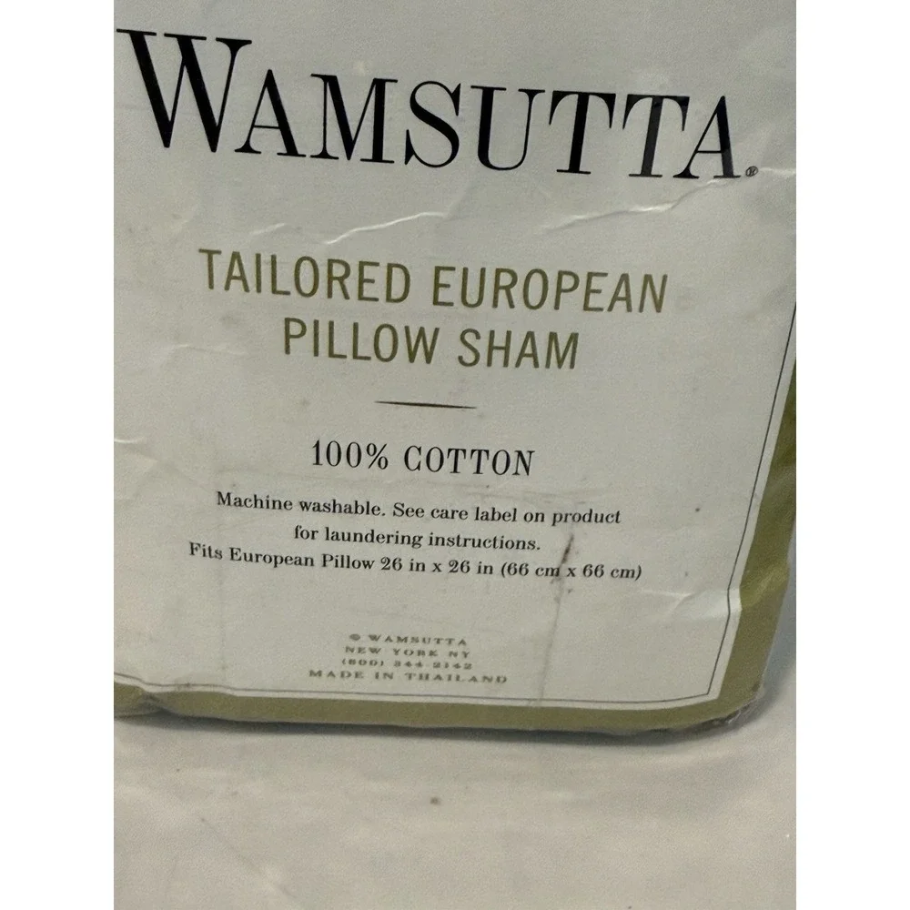 Vintage Wamsutta Pillow Sham Set 100% Cotton 26‎ x 26